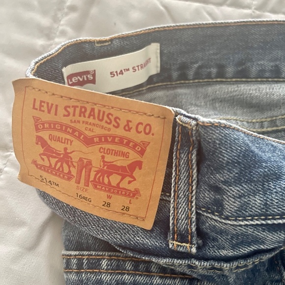 Levi's 100% Premium Cotton Denim Jeans 514 Straight 28 x 28 - Picture 8 of 8